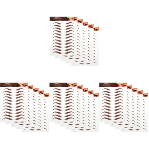 Transferts Sourcils Marron Waterproof Autocollants Naturels