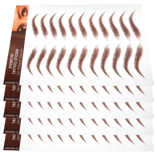 Transferts Sourcils Marron Waterproof Autocollants Naturels 2