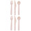300Pièces Ensemble Jetable Bois Beige Couverts Pour Barbecue 5