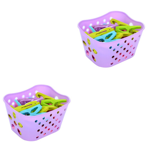 60Pcs Strong PP Clothespin Clips Assorted Color for Laundry and Crafts 2