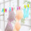 60Pcs Strong PP Clothespin Clips Assorted Color for Laundry and Crafts 8