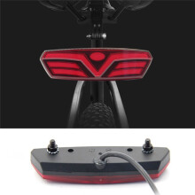 LED Mountain Bike Luggage Rack Light Waterproof Bicycle Rear Reflective Taillight Night Ridding Safety Warning