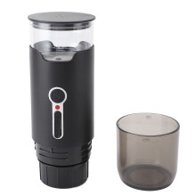 Rechargeable Mini Coffee Maker 15 Bar, Portable USB, 72x220mm Black
