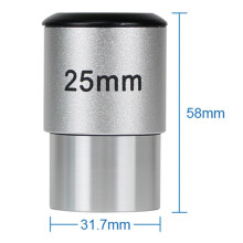 25mm Astronomy Telescope Eyepiece 1.25 Inch with M28.6X0.6mm Filter Threads Astronomy Telescope Accessory