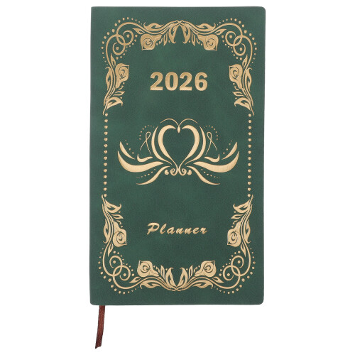Journal Gestion Temps 2026 Format PU Vert Planifier