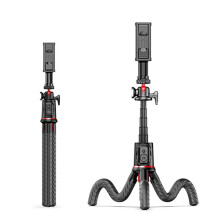 Support de TréPied de TéLéPhone pour Perche à Selfie, TréPied Flexible Extensible en Forme de Poulpe pour Smartphone et Appareil Photo avec