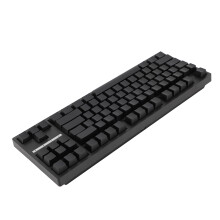 87 Keys Wireless RGB Mechanical Keyboard 3000mAh Brown Switch Black