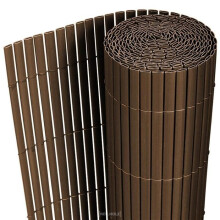 ClĂ´ture brise vue brise vent PVC 150 x 300 cm brun 03_0001463