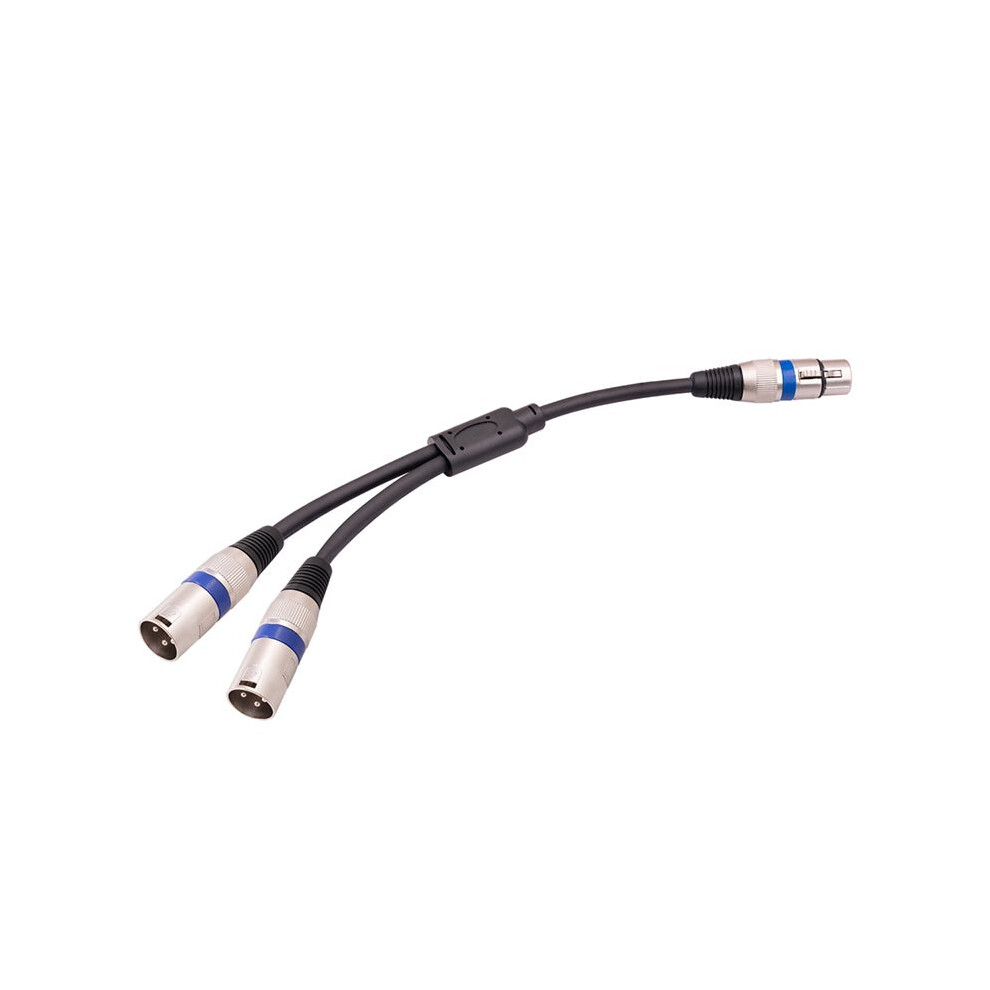 3 Pin Xlr Female To Dual Xlr Male Y Splitter Cable, Xlr Splitter Cable, Microphone Splitter Cord Audio Adaptor,50Cm, B 6031995419656