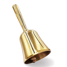 Super Laute Handbellglocke, Massives Messing Dinner Bell Service Bell Pet Training Bell Jingle Bell, Gold