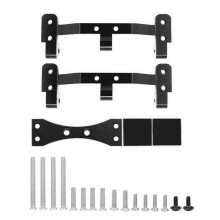 Metal Link Rod Mount Base och Axel  Servo Bracket Mount för WPL C14 C24 C34 C44 C54 1/16 RC Biluppgraderingsdelar, Svart