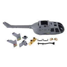C186 C-186 Pro Shell Cover Set RC Helikopter Vliegtuig Drone Onderdelen Upgrade Accessoires,Grijs