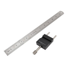 Holzarbeiten Anreißlineal Markierungslineal Messgerät aus Aluminiumstahl, 20-60mm