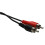 kenable 6.35mm Jack Socket to Twin RCA Phono Plugs Adapter Cable 10cm 4