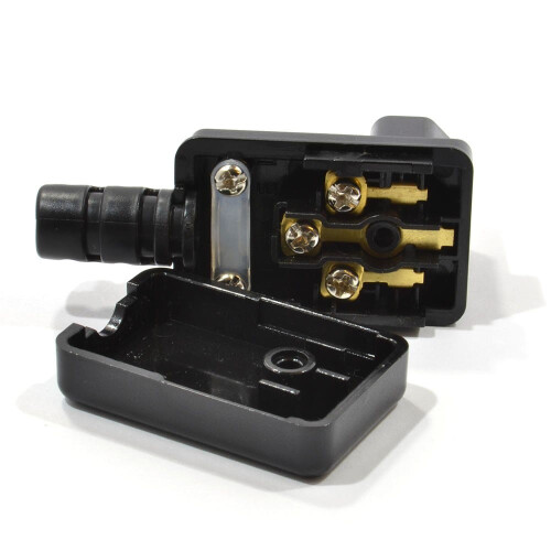kenable Heavy Duty Rewireable Right Angle IEC C13 Female Socket Plug 10A 250V 2