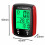 Bicycle Computer Bike Computer Waterproof Speedometer Odometer Cycling Stopwatch Bicycle Accessories Black+Red 7