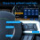 EstéReo de Carro Duplo de 7 Polegadas CarPlay Android Auto Mirror-Link, Reprodutor MultimíDia Com Tela SensíVel Ao Toque  RáDio Câmera USB 9