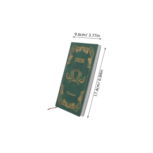 Journal Gestion Temps 2026 Format PU Vert Planifier 1