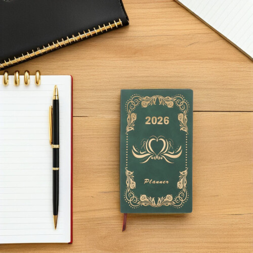 Journal Gestion Temps 2026 Format PU Vert Planifier 2