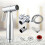 Bidet Sprayer Argenté Confortable Lavage Economique 10