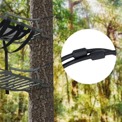 Treestands 1Pair of Replacement Cables for Climbing Treestands,Replacement Tree Stand Cables, Durable Steel 5.77FT 2
