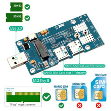 NGFF(M.2) to USB 3.0 Adapter with Dual SIM Card Support 3G/4G/5G/LTE Module Suitable for Desktop Computers