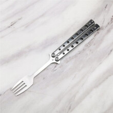 Spoon and Fork Set, Collapsible Stainless Steel Cutlery for Kitchen BBQ