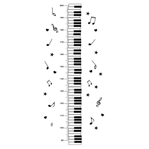 Autocollants Hauteur Piano Design 1
