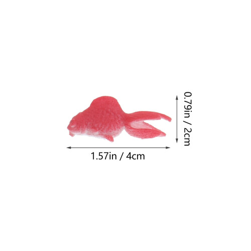 12Pcs Plastic Goldfish Models for Kids Decoration and Play 2