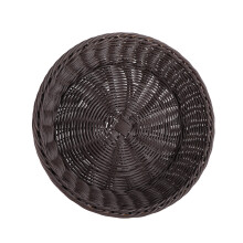 Nice For Gift Baskets Wicker Basket Various Uses Handcrafted Round PP Faux Rattan Organizer for Holidays Birthdays Celebrations