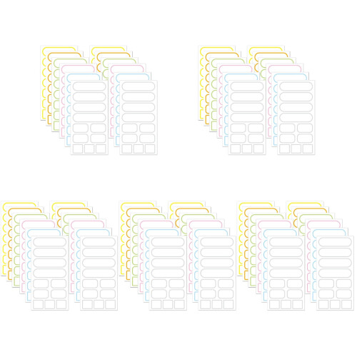 Convenient Multi-Purpose Bottle Label Stickers Assorted Colors