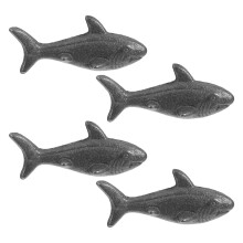 4Pièces Poissons Fonte Fer Cuisine Maison Supplément Vegan Santé
