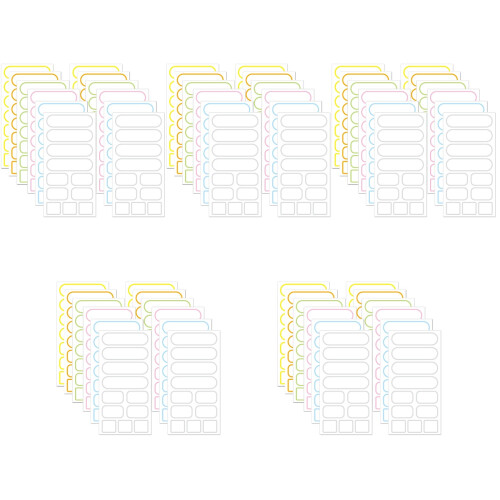 Convenient Multi-Purpose Bottle Label Stickers Assorted Colors 1