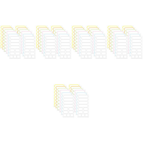 Convenient Multi-Purpose Bottle Label Stickers Assorted Colors 2