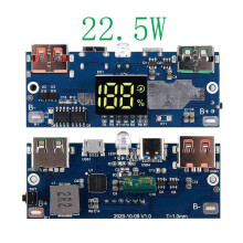 2X 18650 Battery Power Bank Box 22,5 W Schnelllade-LCD-Display 20000 MAh Power Board für 6X18650 Battery Powerbank Case(A)