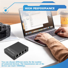 1000Mbps Ethernet Splitter 1 to 4 Gigabit RJ45 LAN Internet Splitter for TV Computer Router Digital TV