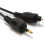 kenable Black Audio Cable TOSlink Plug to MINI-TOSLink OPTICAL 3.5mm Jack  0.5m 1
