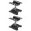 2Pièces Support Rc En Alliage Aluminium Noir Stable Rotatif 6