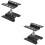 2Pièces Support Rc En Alliage Aluminium Noir Stable Rotatif 7