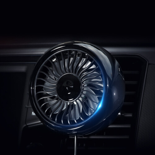 Mini Ventilateur Portable Noir Pour Auto Matériaux ABS Durables 2