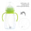 2Pièces Pailles Remplacement Silicone Durable Transparent Bébé 7