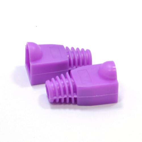 kenable Boot RJ45 Cat5e 5mm Ethernet Network Cables Purple [10 Pack] 2