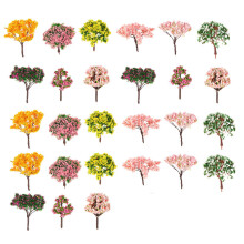 54Pcs Vibrant Color Micro Simulation Trees Artificial Flower Decor