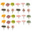 54Pcs Vibrant Color Micro Simulation Trees Artificial Flower Decor 1