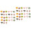 54Pcs Vibrant Color Micro Simulation Trees Artificial Flower Decor 4