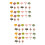 54Pcs Vibrant Color Micro Simulation Trees Artificial Flower Decor 7