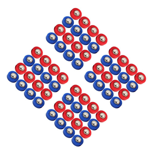 80Pcs Mini Shuffleboard Beads Tabletop Game Roller Parts 2