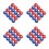 80Pcs Mini Shuffleboard Beads Tabletop Game Roller Parts 5
