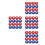 80Pcs Mini Shuffleboard Beads Tabletop Game Roller Parts 7
