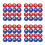 80Pcs Mini Shuffleboard Beads Tabletop Game Roller Parts 8